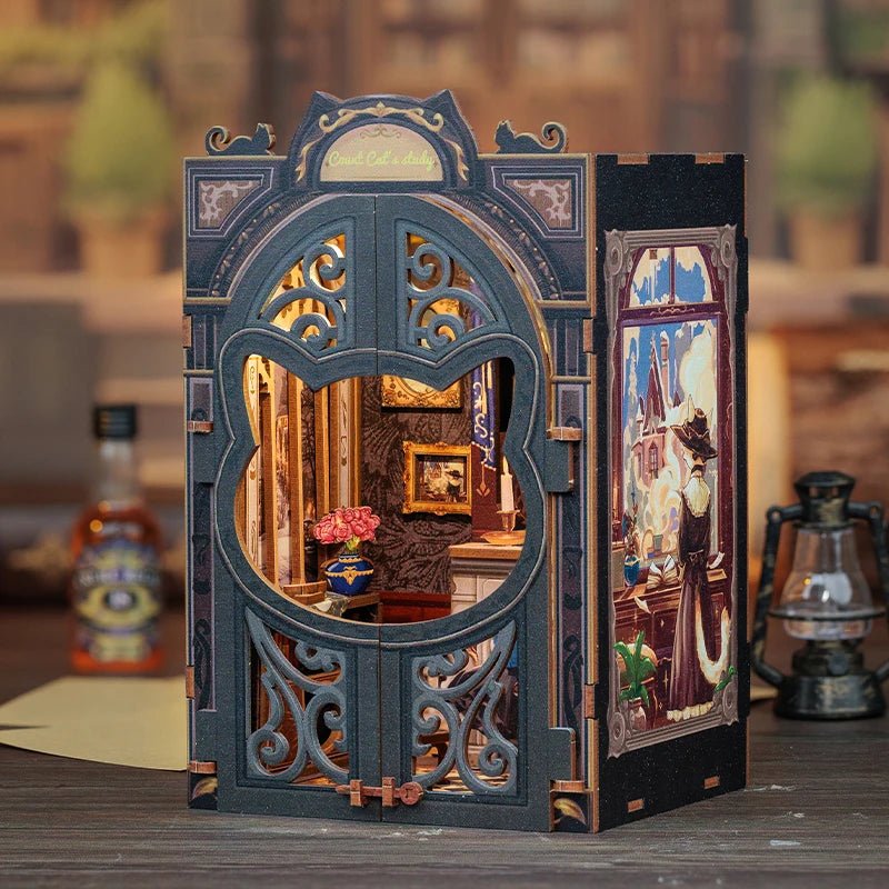 Count Cat's Study - Diy Book Nook Kit - TryNooki