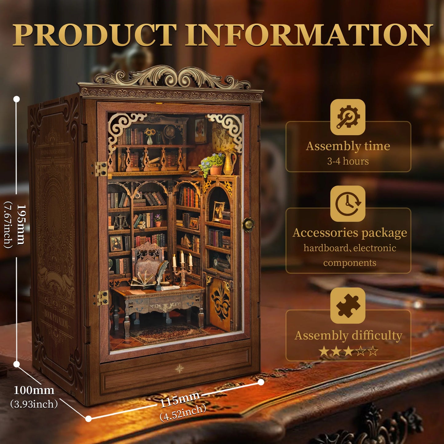 Time Book House - DIY Book Nook Kit - TryNooki