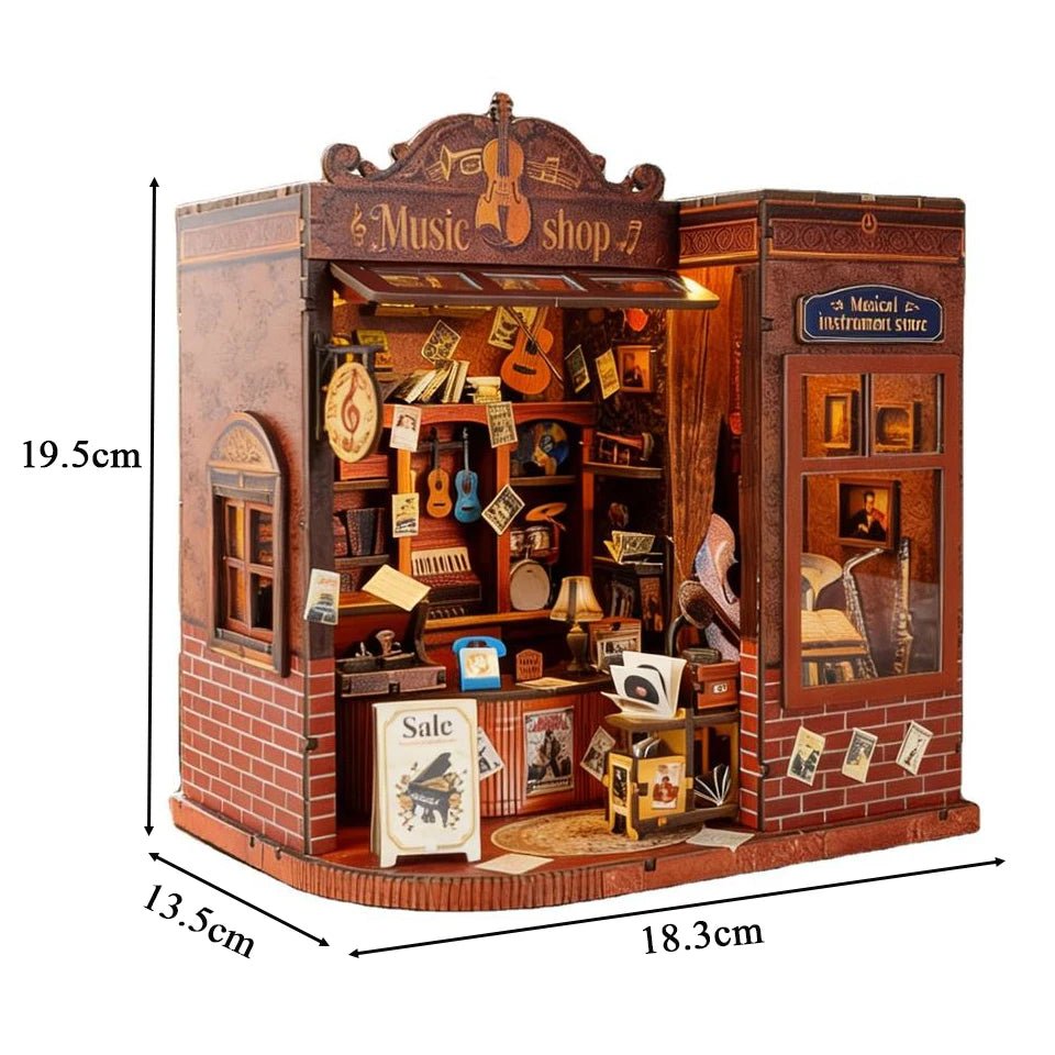 Music Shop - DIY Book Nook Kit - TryNooki
