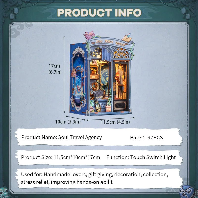 Soul Travel Agency - DIY Book Nook Kit - TryNooki