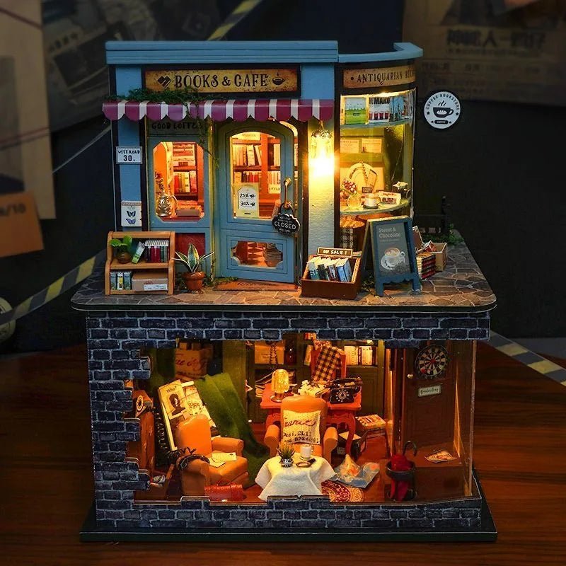Book Cafe & Detective Studio - Miniature World Kit - NookFan