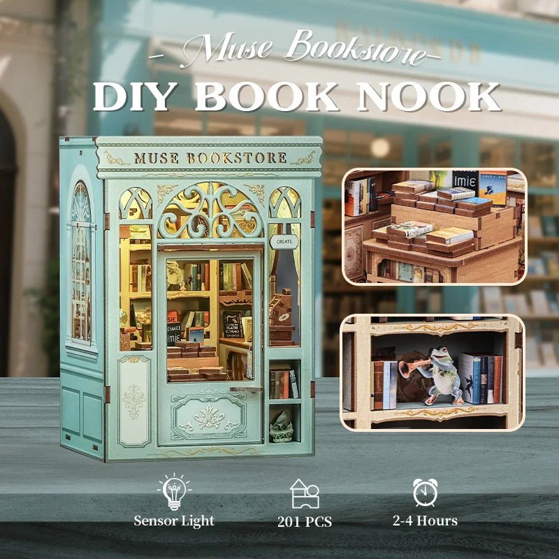 Muse Bookstore - DIY Book Nook Kit - TryNooki