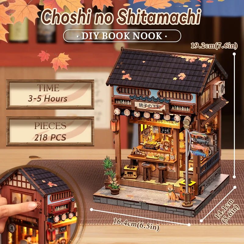 Choshi no Shitamachi - DIY Japanese Book Nook Kit - TryNooki