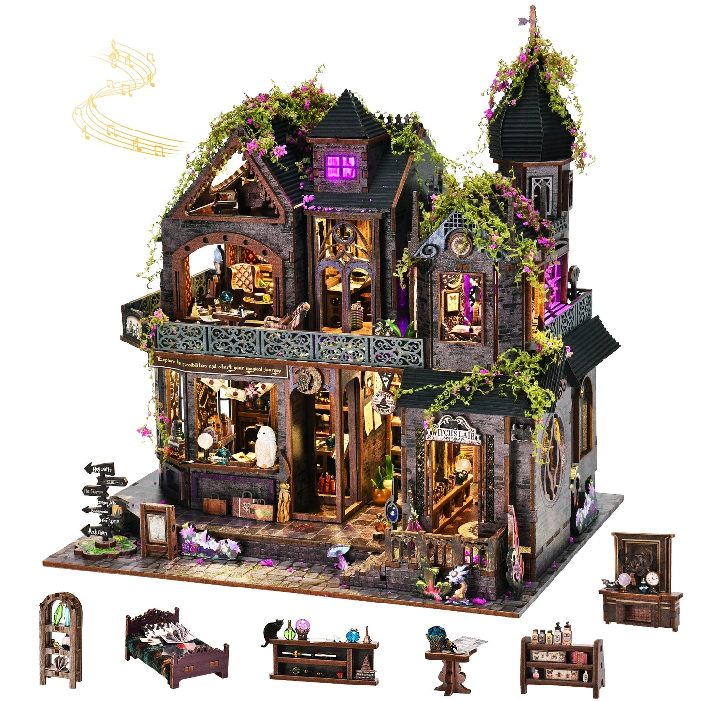 Castle of Magic - Diy Miniature World Kit - TryNooki