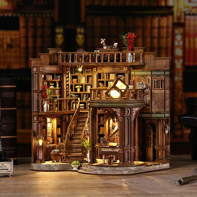 Dream Book Hall - Wooden Book nook - NookFan