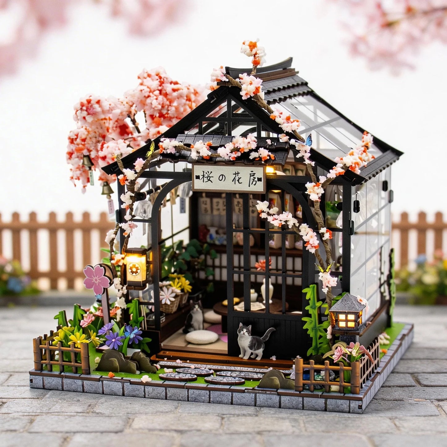 Sakura Bloom Greenhouse - Miniature World - TryNooki