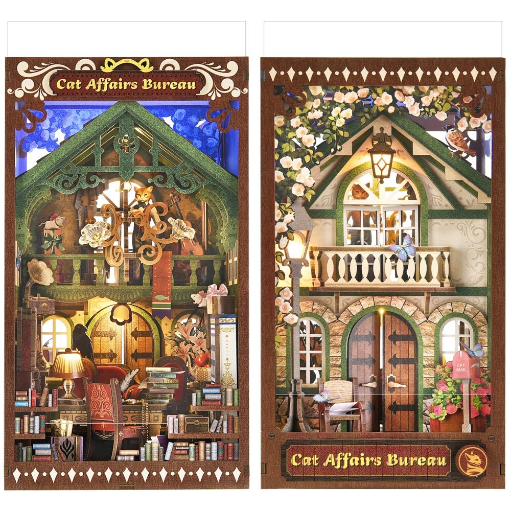 Cat Affairs Bureau - Book Nook Kit - TryNooki