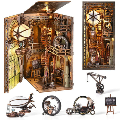 Airship Adventure Book Nook Kit - TryNooki