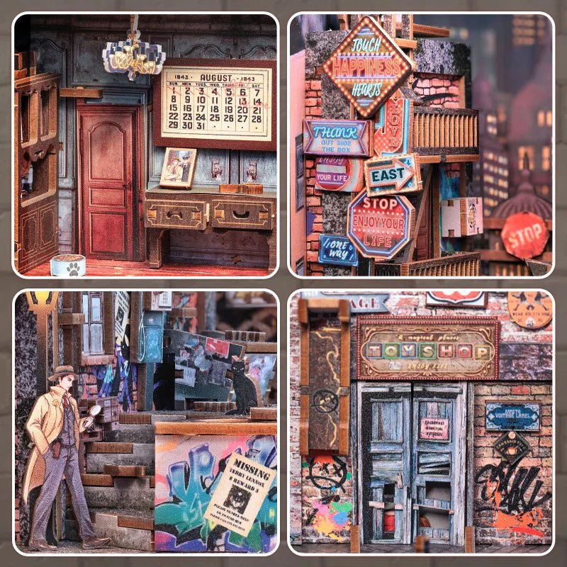 The Long Goodbye - DIY Detective Book Nook Kit - TryNooki