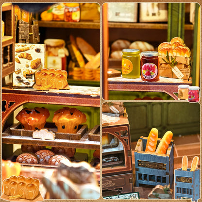 Mrs. Hunt Bakery - 3D Wooden Book Nook Kit - TryNooki