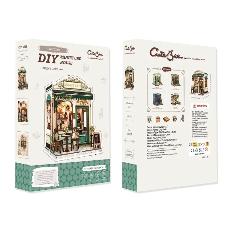 Sunny Cafe - DIY Book Nook Kit - TryNooki