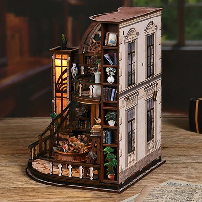 Bacchus Bookstore - DIY Miniature Dollhouse Kit - TryNooki