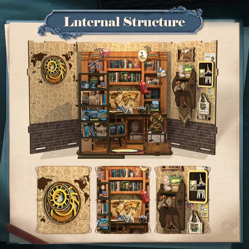 Journey Trace Bookshop - DIY Book Nook Kit - TryNooki