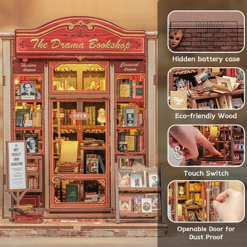 The Drama Bookshop - DIYBook Nook Kit - TryNooki