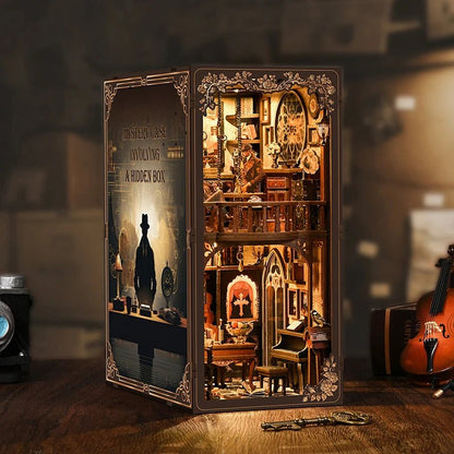 Mystic Alley Dark Box - DIY Wooden Book Nook Kit - TryNooki