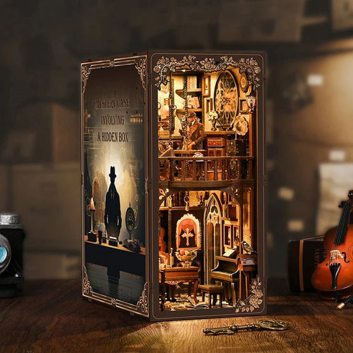 Mystic Alley Dark Box - DIY Wooden Book Nook Kit - TryNooki