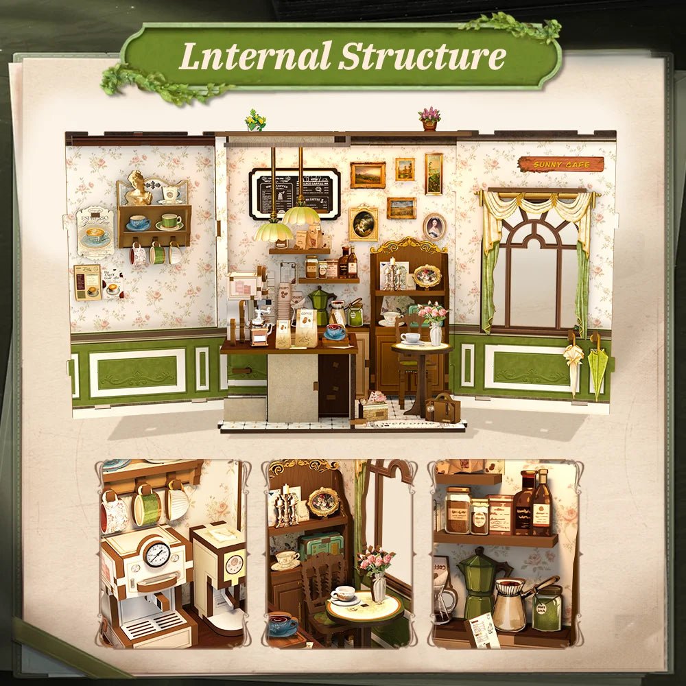 Sunny Cafe - DIY Book Nook Kit - TryNooki