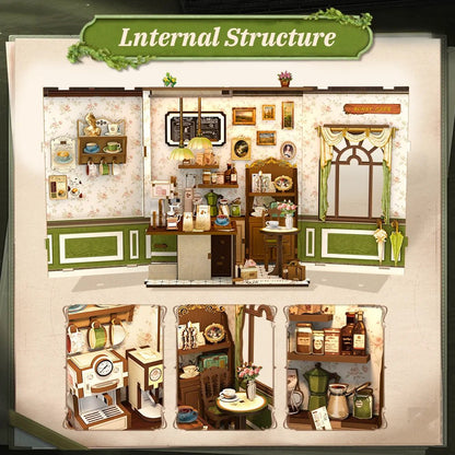 Sunny Cafe - DIY Book Nook Kit - TryNooki