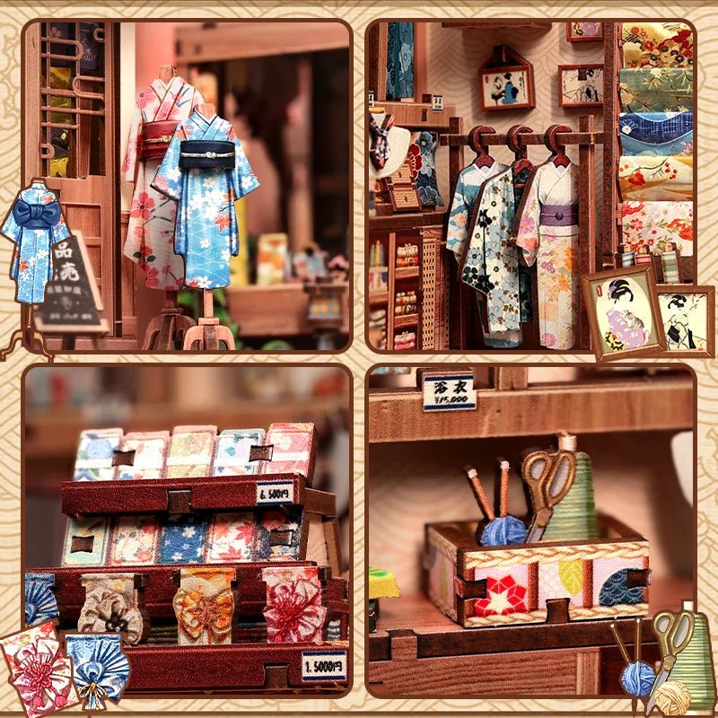 Sakura O Kimono - DIY Book Nook Kit - TryNooki