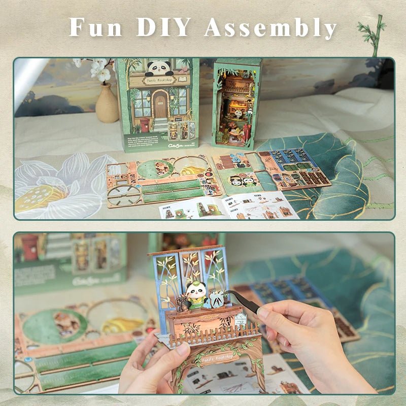 Panda Bookshop - DIY Book Nook Kit - TryNooki