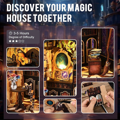 Realm of Magic Books - DIY Book Nook Kit - TryNooki