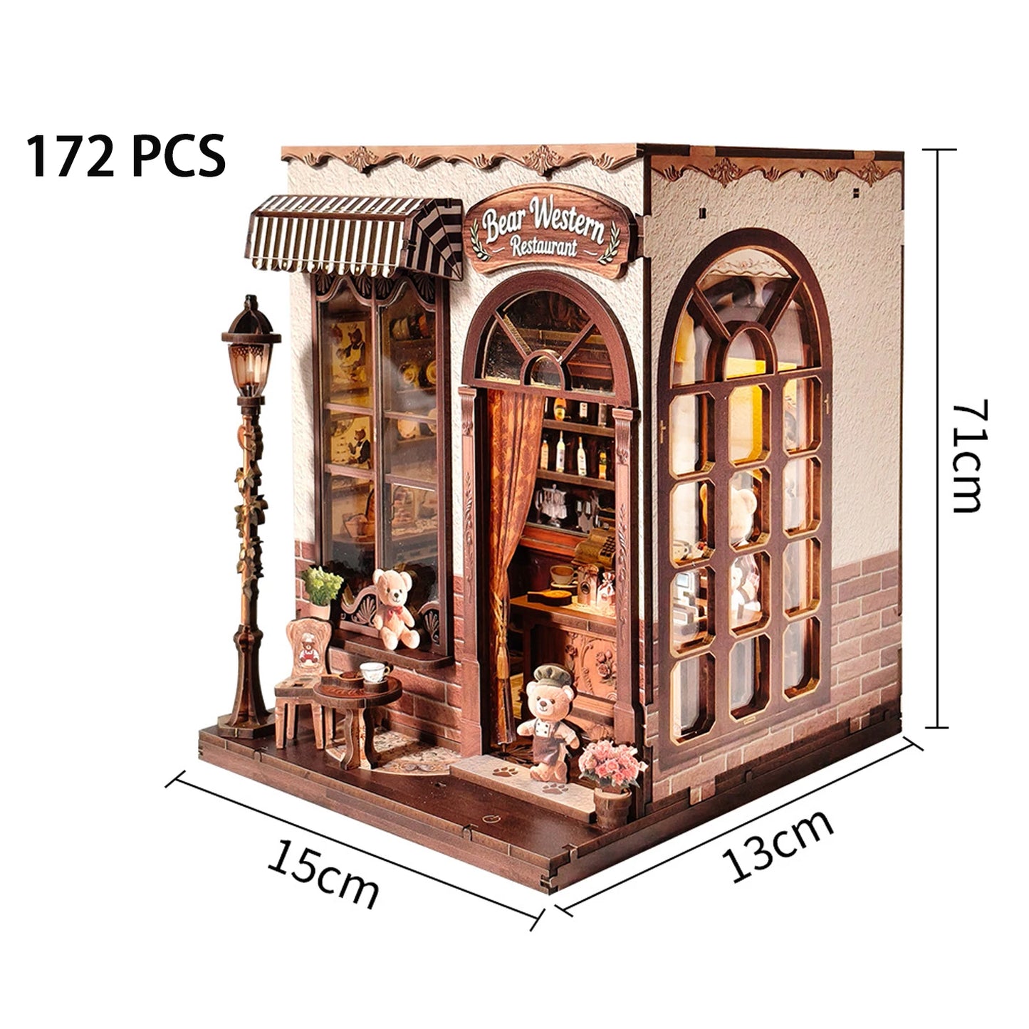 Bear's Bistro - DIY Book Nook Kit - TryNooki
