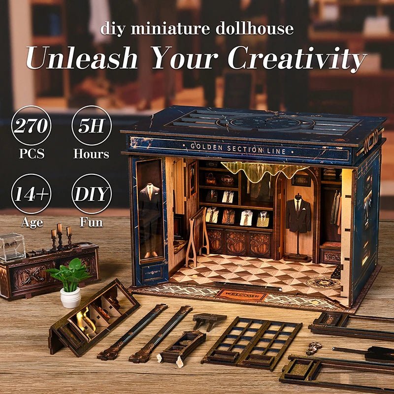 Golden Line - DIY Book Nook - TryNooki