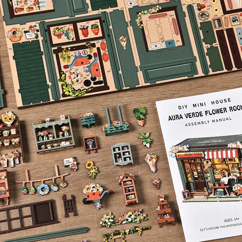 Aura Verde Flower Room - Dollhouse - TryNooki