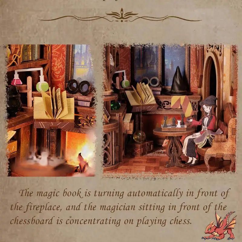 Flame Common Room - DIY Book Nook Kit - TryNooki