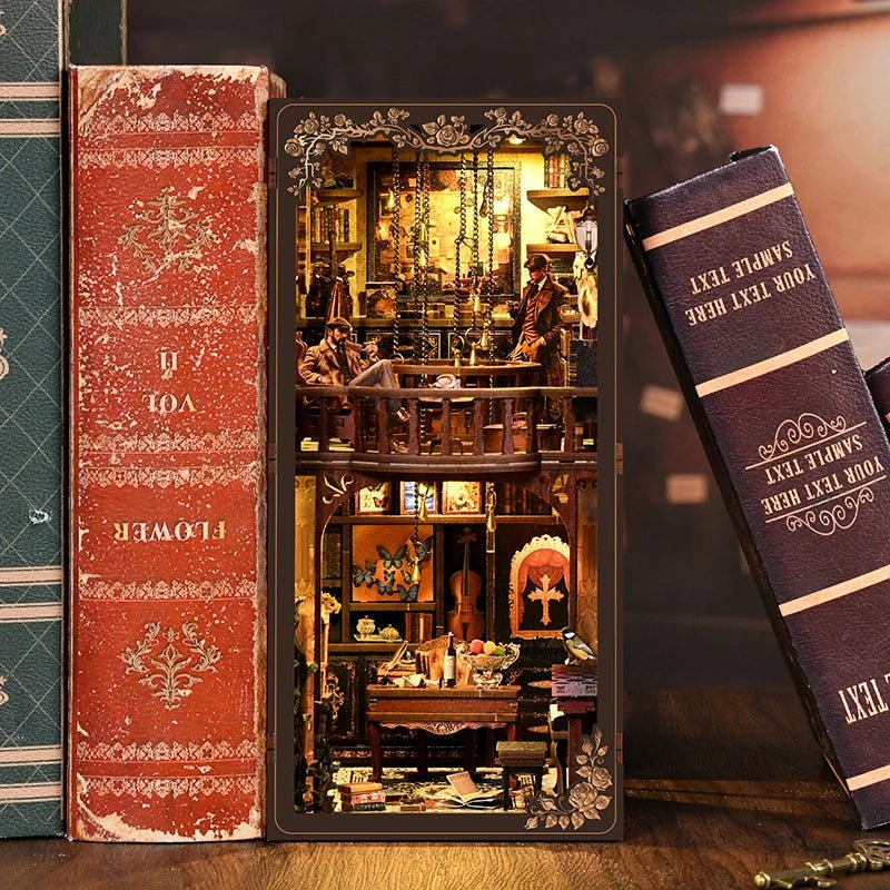 Mystic Alley Dark Box - DIY Wooden Book Nook Kit - TryNooki