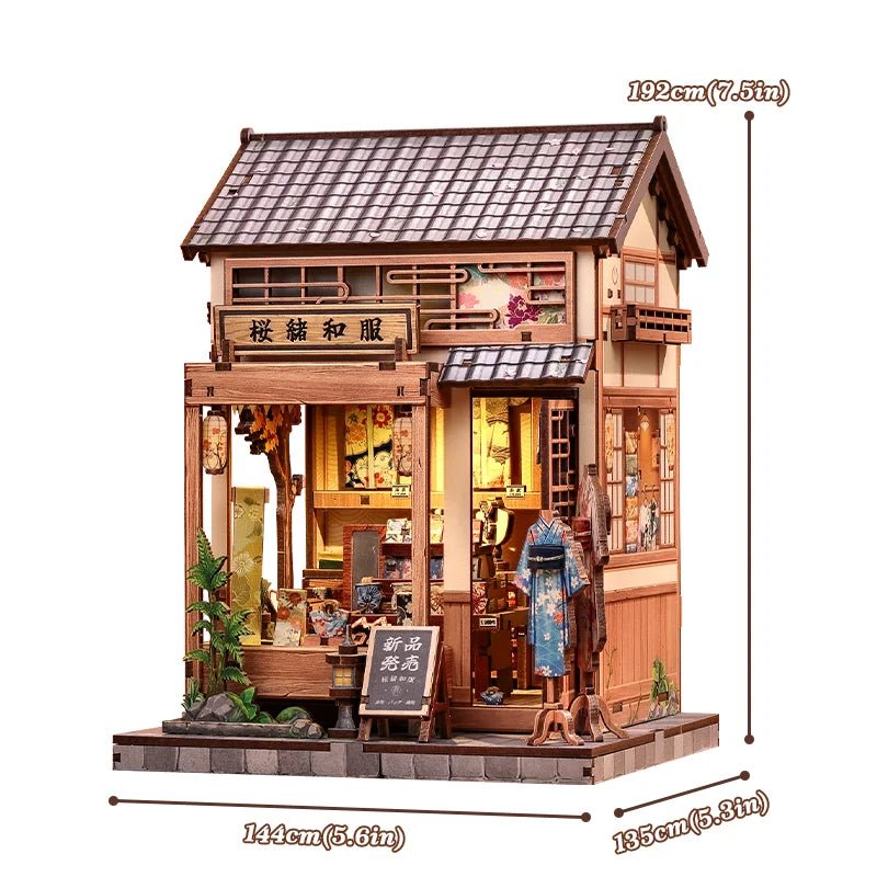Sakura O Kimono - DIY Book Nook Kit - TryNooki