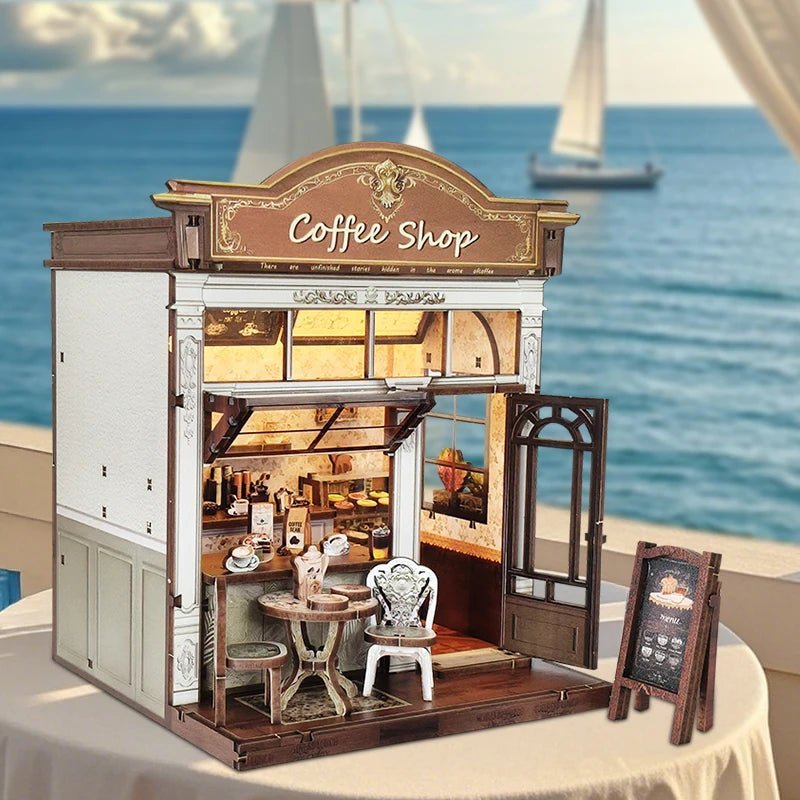 Cozy Cafe Haven - DIY Miniature Coffee Shop Kit - NookFan