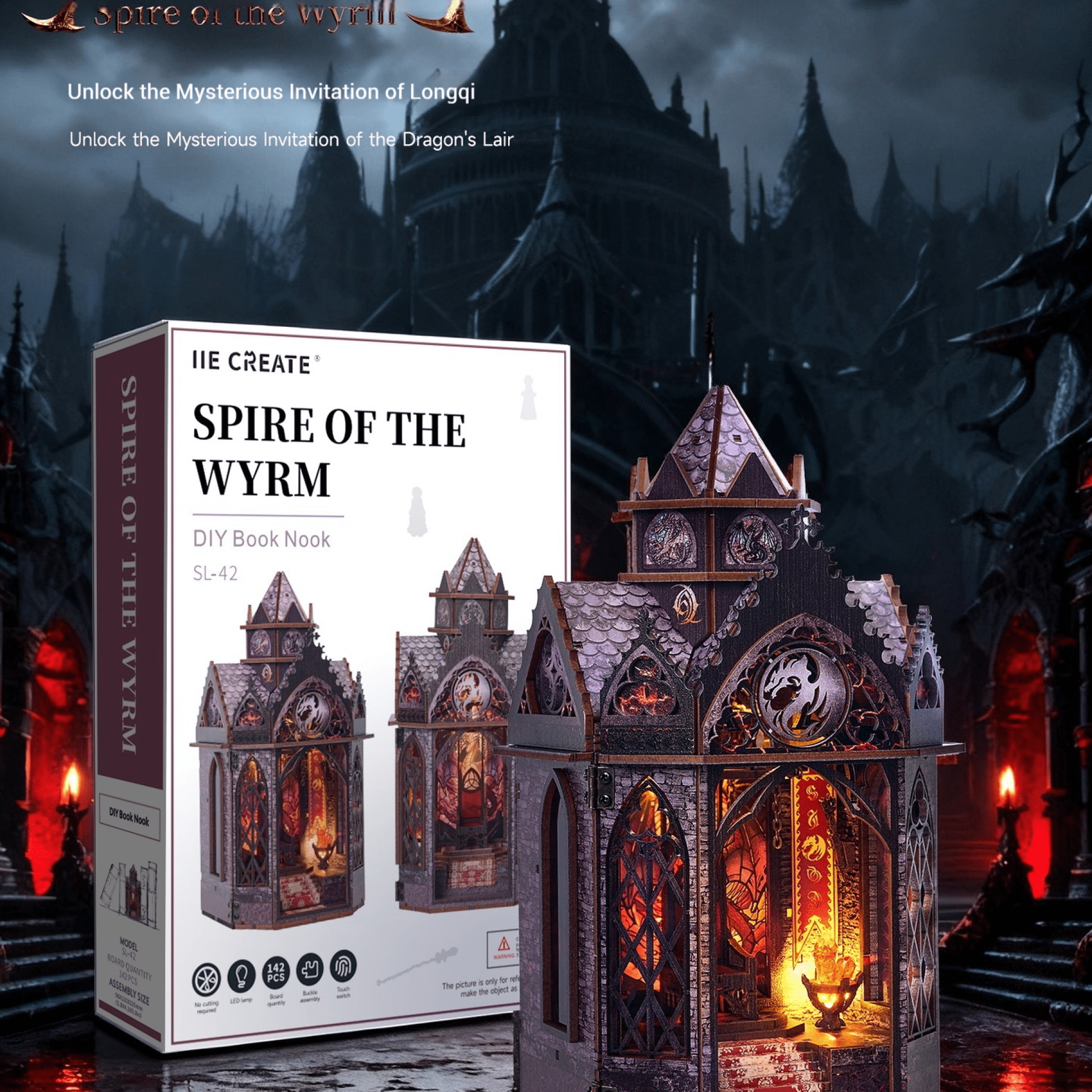 Spire Of The Wyrm - DIY Miniature World Kit - NookFan