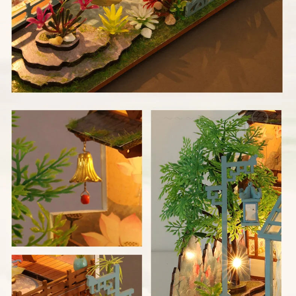 Courtyard Model - DIY Miniature House Kit - NookFan