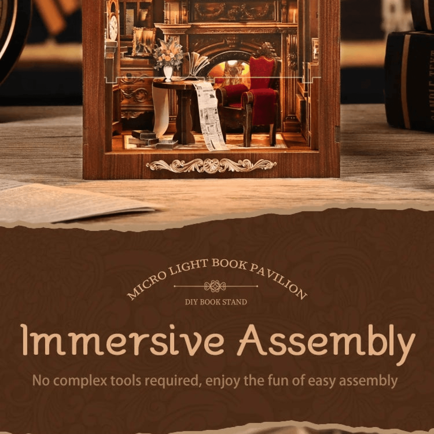 TWILIGHT LIBRARY - DIY Book Nook Kit - TryNooki