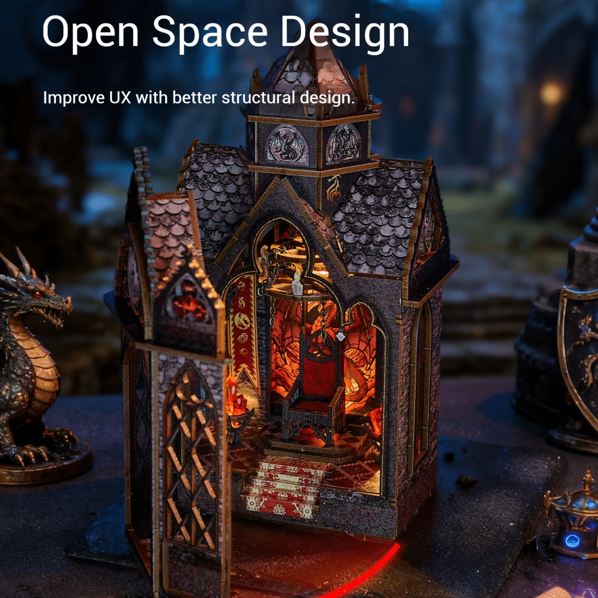 Spire Of The Wyrm - DIY Miniature World Kit - NookFan