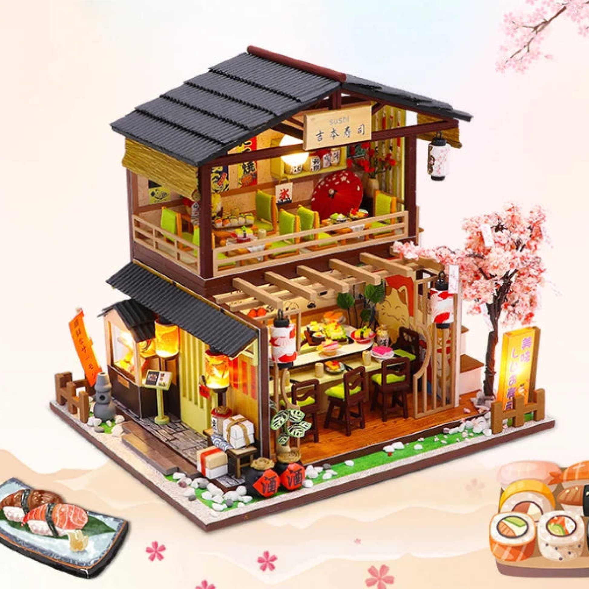 Sakura Sushi Shop - Dollhouse - TryNooki