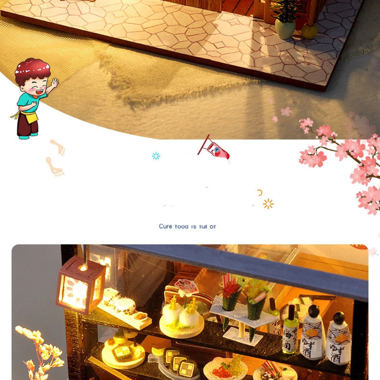 Sushi Shop - DIY Miniature World Kit - TryNooki