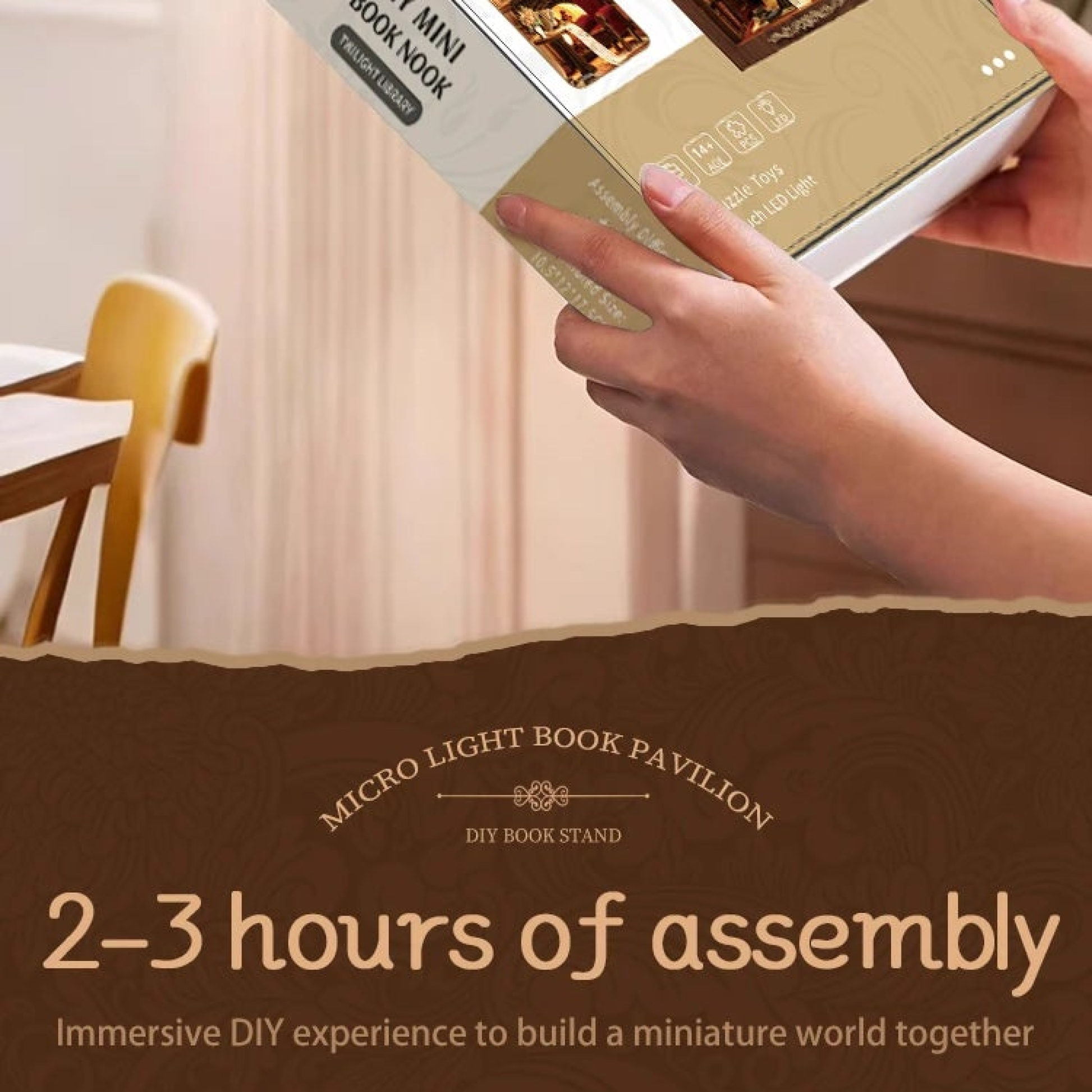 TWILIGHT LIBRARY - DIY Book Nook Kit - TryNooki