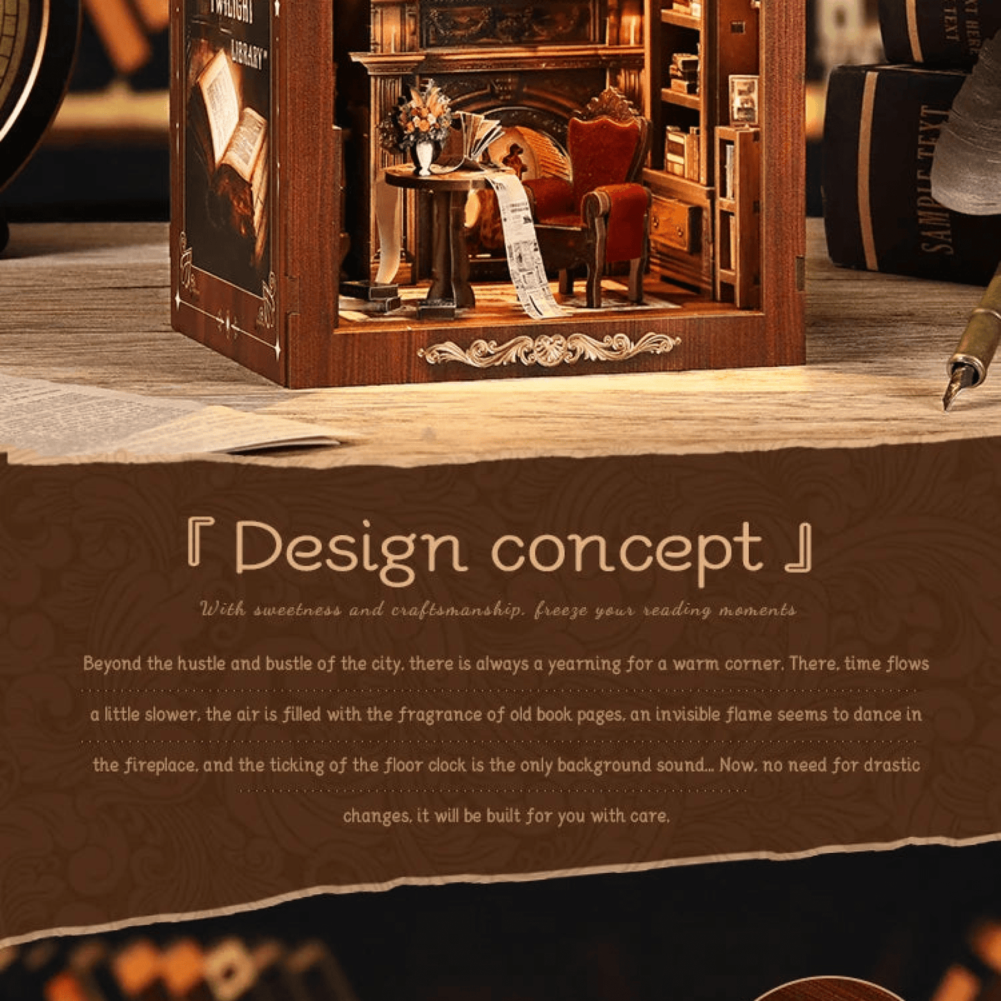 TWILIGHT LIBRARY - DIY Book Nook Kit - TryNooki