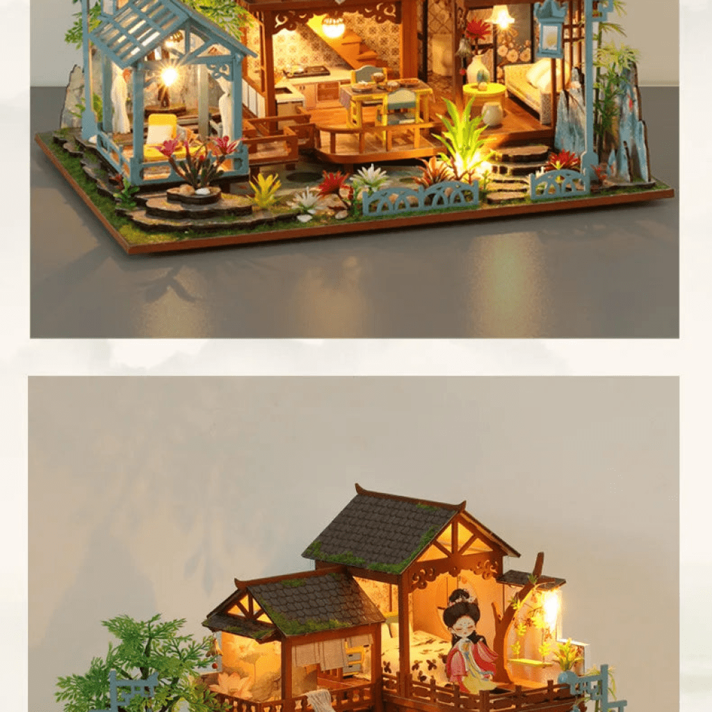 Courtyard Model - DIY Miniature House Kit - NookFan
