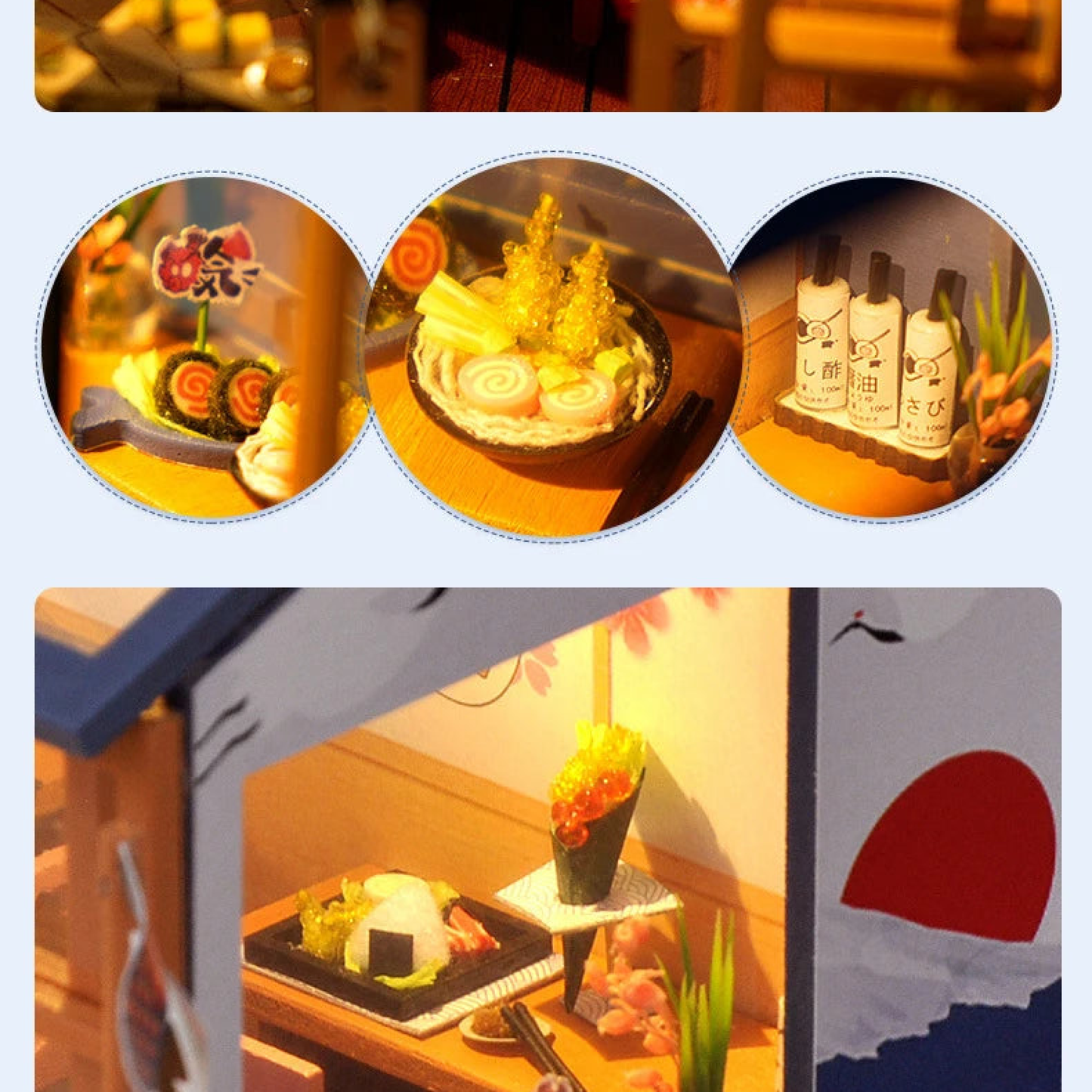 Sushi Shop - DIY Miniature World Kit - TryNooki