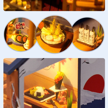 Sushi Shop - DIY Miniature World Kit - TryNooki