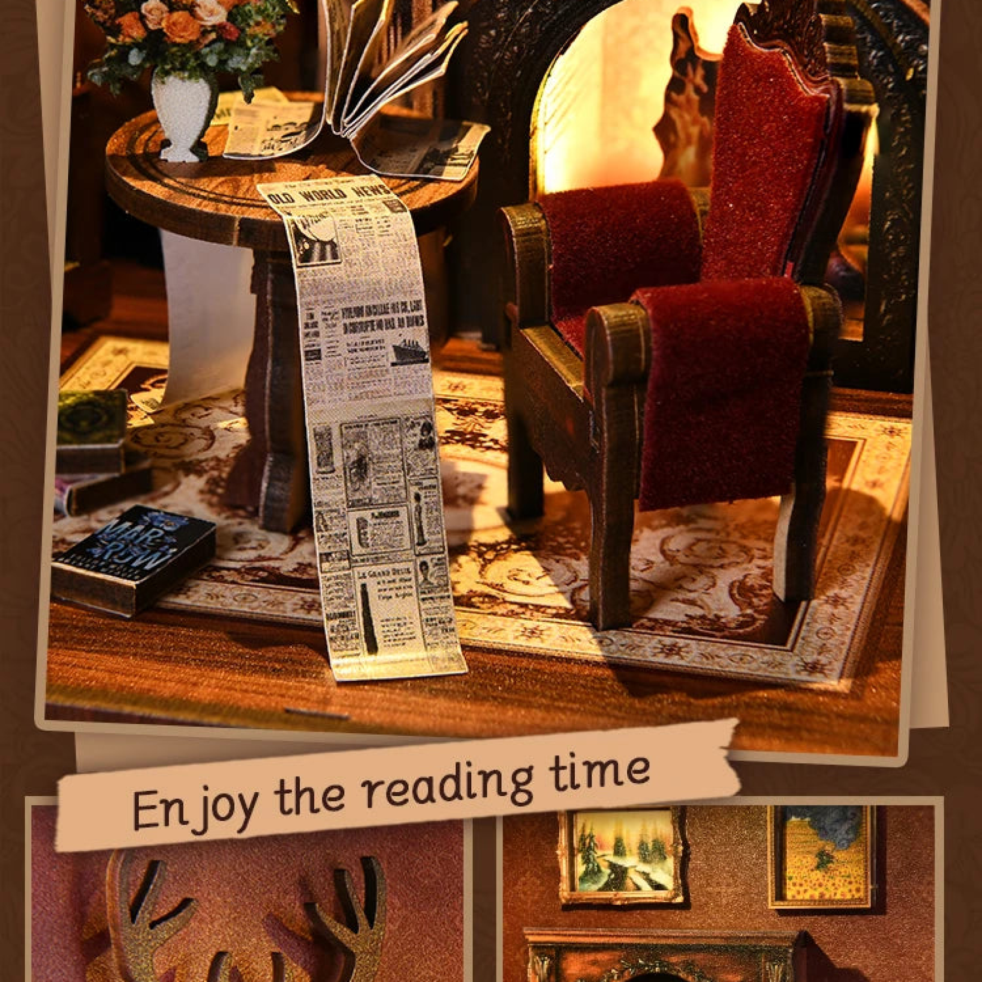 TWILIGHT LIBRARY - DIY Book Nook Kit - TryNooki