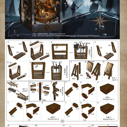 Aden - DIY Book Nook Kit - TryNooki