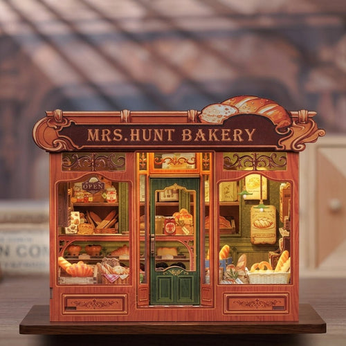 Mrs. Hunt Bakery - 3D Wooden Book Nook Kit - TryNooki