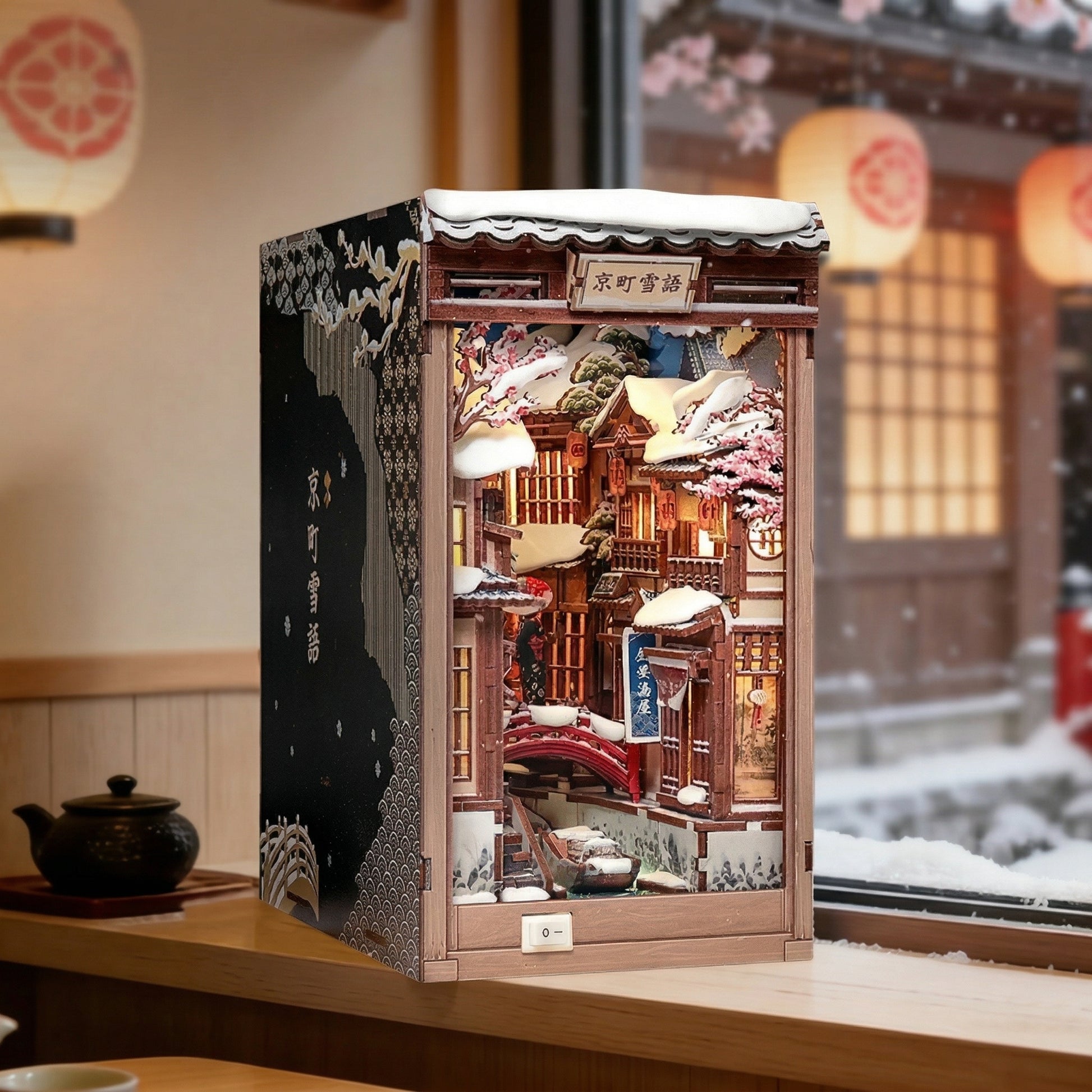 Kyoto Snow Whisper - DIY Book Nook Kit - TryNooki