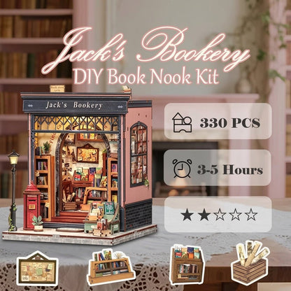 Jack's Bookery - DIY Book Nook Kit - TryNooki